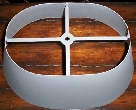 Oval Steel Lamp Shade Example