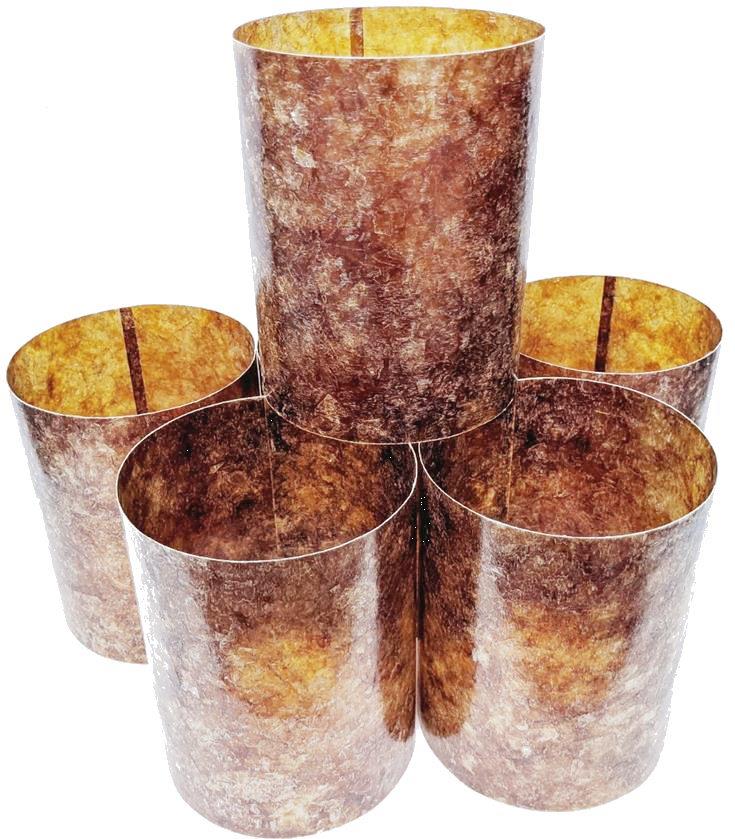 Mica Cylinder Lamp Shades without Frames
