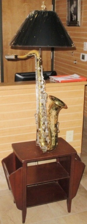 End Table Saxophone Lamp