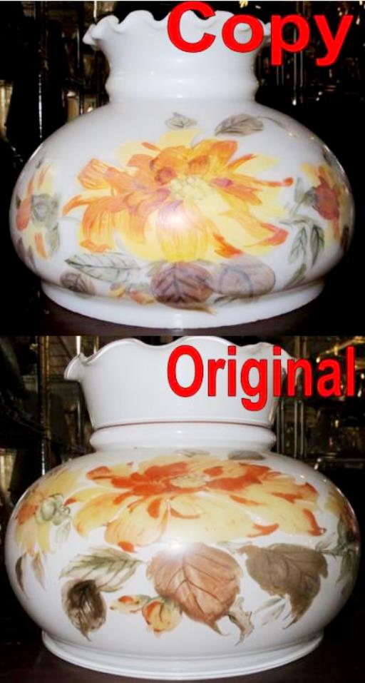 Glass Shade Original & Hand Painted Replacement Copy