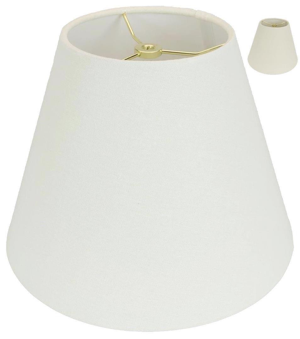 Rolled Edge Empire Homespun Linen Lamp Shade Cream, Beige 8-20"W