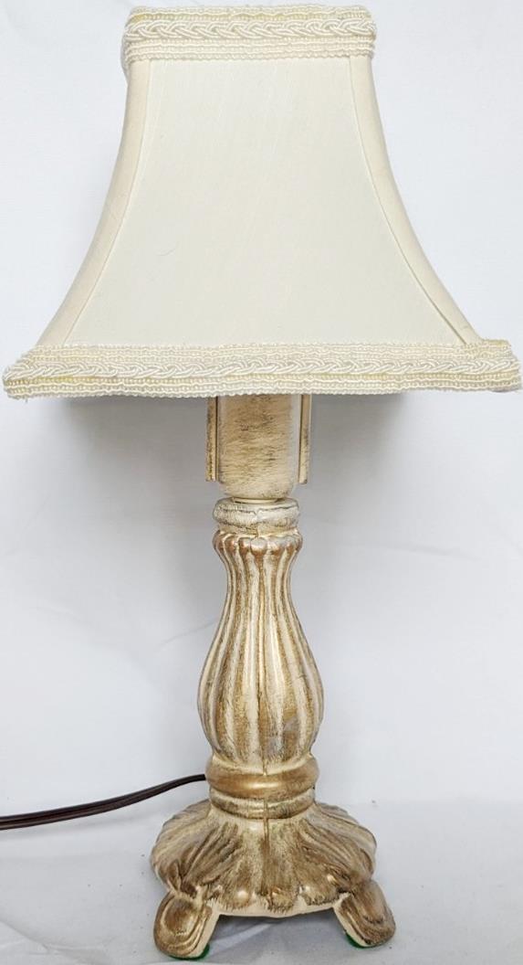 Vintage Ivory & Gold Lamp 12"H - Sale !