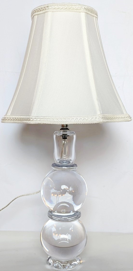 Small Clear Glass Lamp 20"H - Sale !