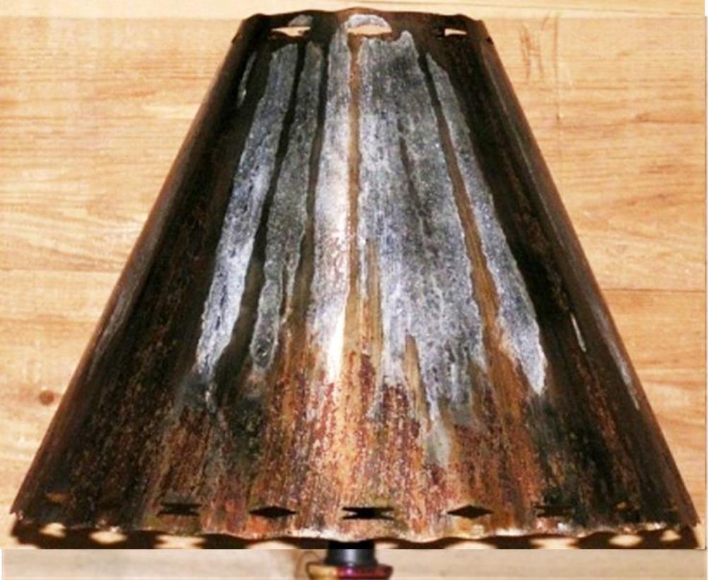Dark Rust Southwestern Metal Lamp Shade