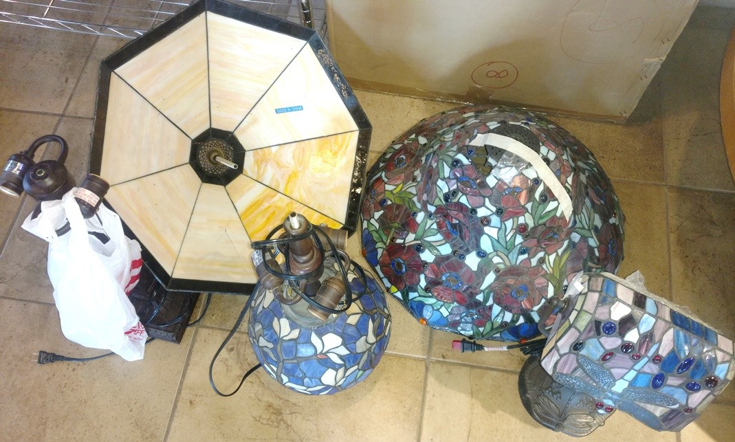 Group of Tiffany Lamps To Be Repaired