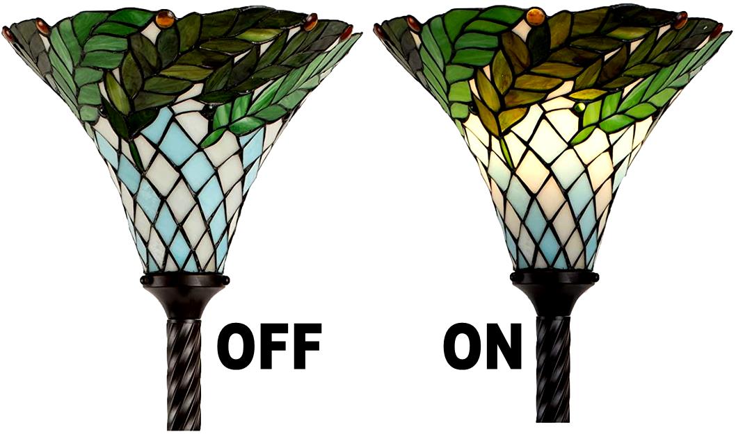 Tiffany Torchiere Floor LAMP or SHADE ONLY - Sale !