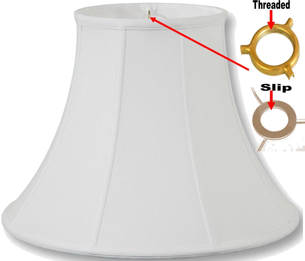 Bell Silk UNO Lamp Shade Cream, White 6-12"W