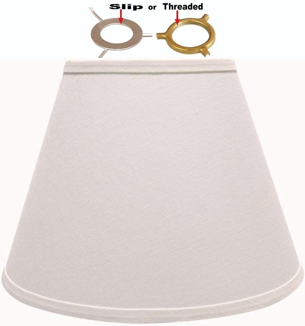 Linen UNO Lamp Shade Cream, Homespun 12"W - Sale !