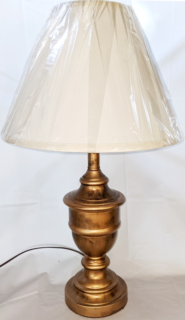 Antique Gold Vintage Urn Lamp 26"H - Sale !