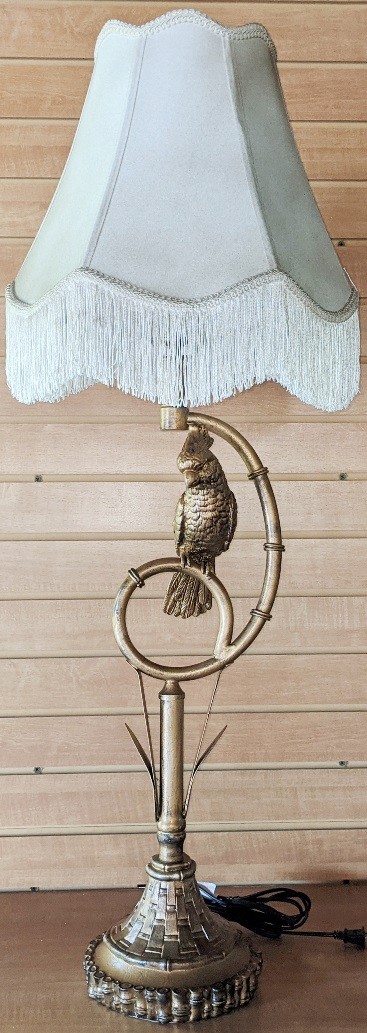 Vintage Exotic Bird Lamp 39"H - SOLD