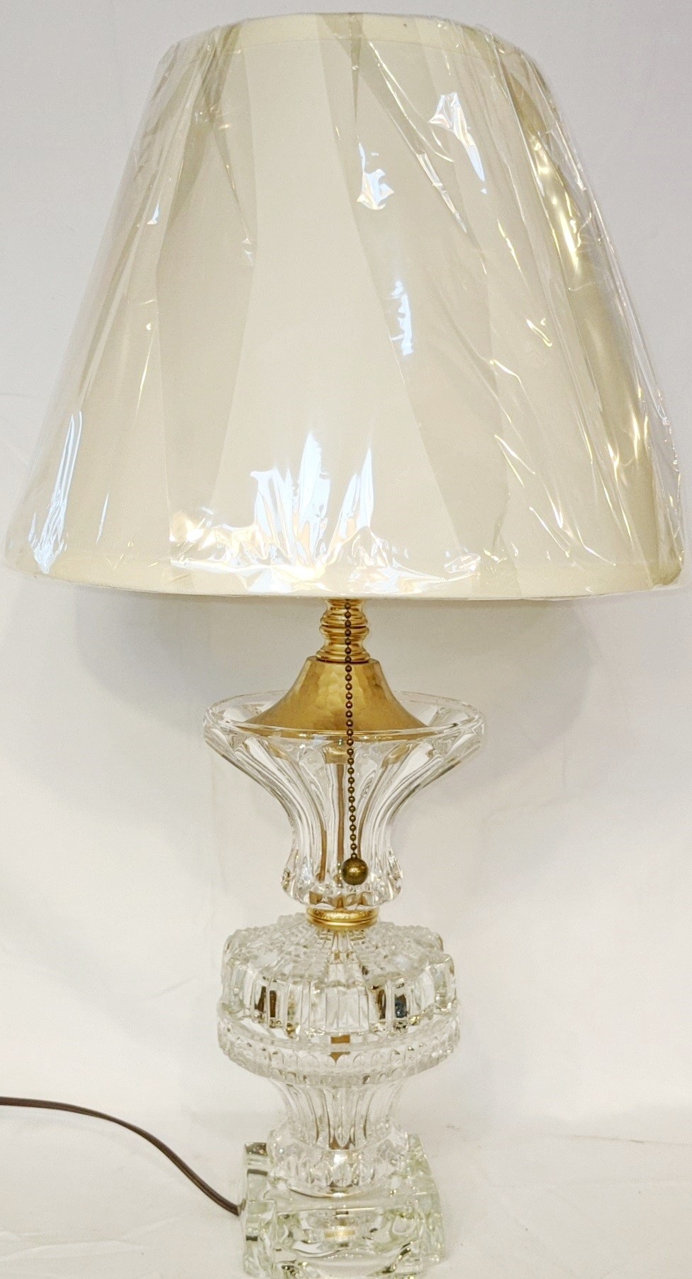 Vintage Crystal Lamp 21"H - SOLD