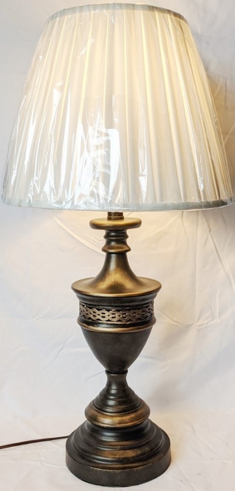 Bronze Lamp w/Pierced Body 27"H - Sale !