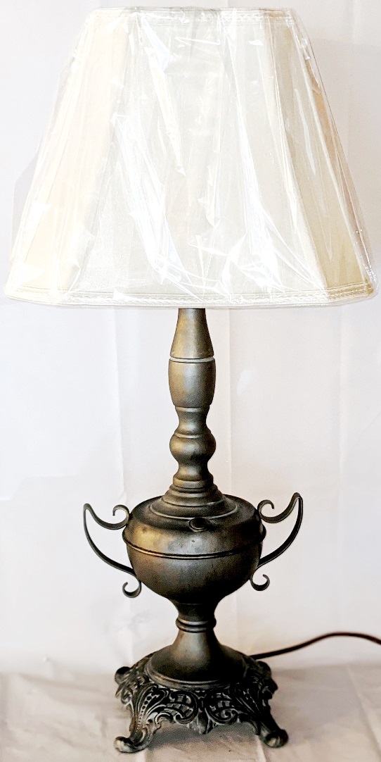 Antique Pewter Vintage Lamp 25"H - Sale !