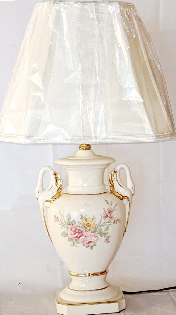 Vintage Porcelain Lamp 21"H - Sale !