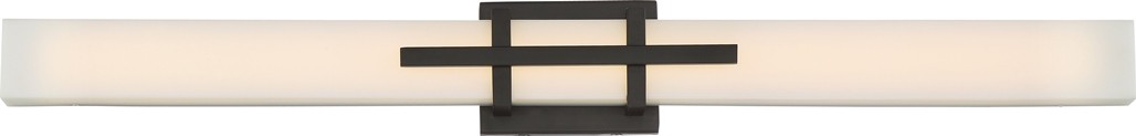 Grill LED Aged Bronze & Acrylic Lens Wall Light 36"Wx4"H