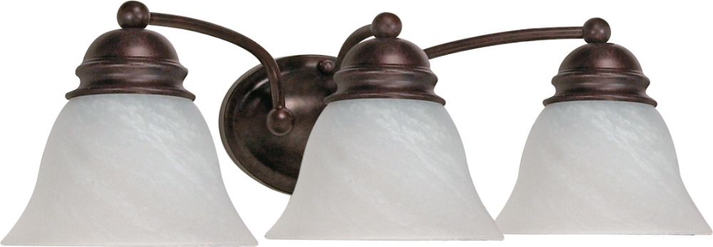Empire Old Bronze Wall Light Alabaster Glass 20"Wx6"H