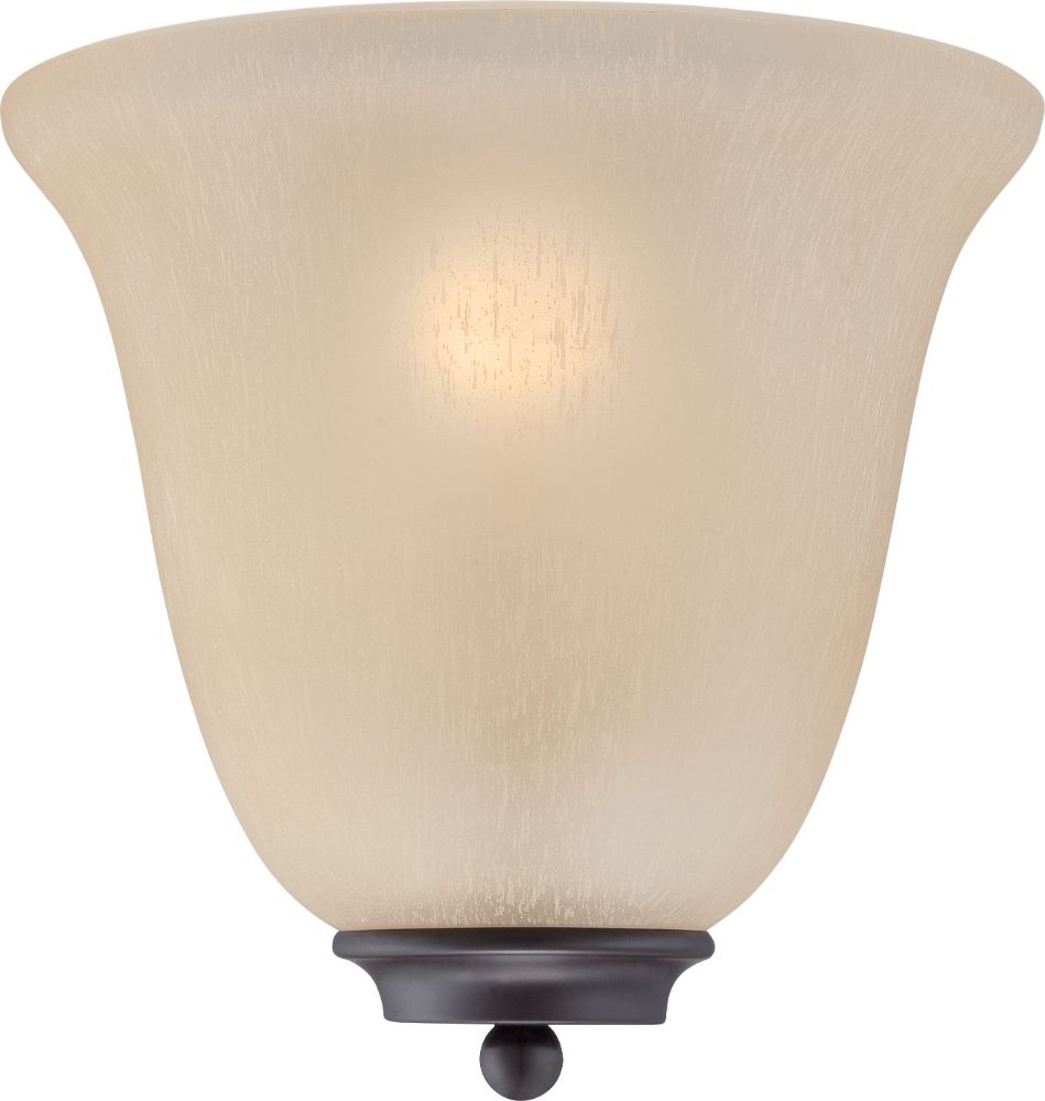 Empire ORB Bronze Champagne Glass Half Shade Wall Sconce 10"Wx10"H