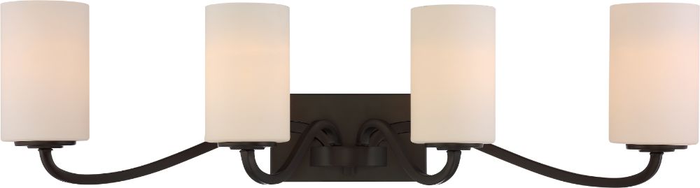Willow Aged Bronze Wall Light Glass Shades 34"Wx8"H