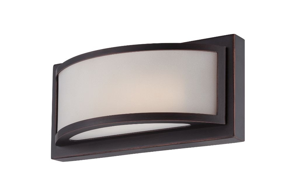Mercer LED ORB Bronze Glass Sconce Light 10"Wx4"H