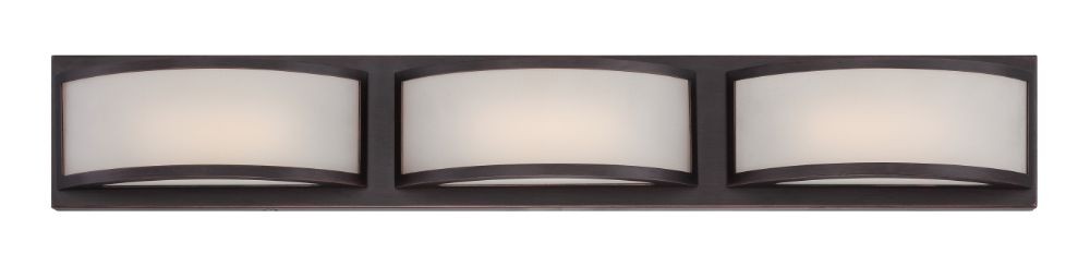 Mercer LED ORB Bronze Glass Wall Light 28"Wx4"H