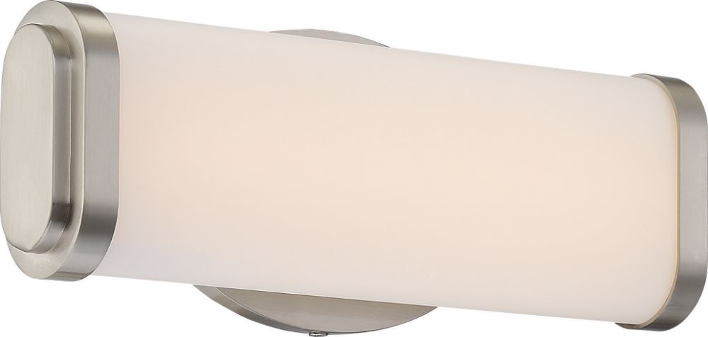 Pace LED Brushed Nickel Acrylic Lens Sconce Light 12"Wx5"H