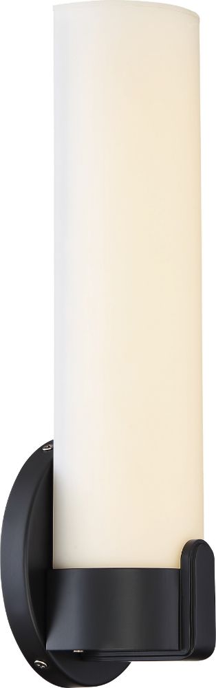 Loop LED Aged Bronze Cylinder Shade Sconce Light 4"Wx12"H