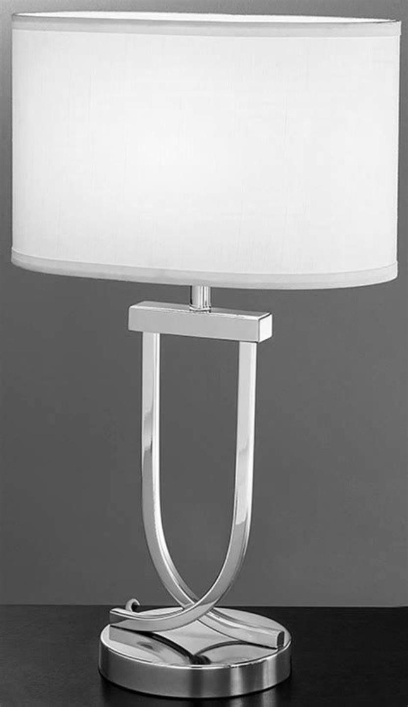 White Oval Linen Lamp Shade 15"W - Sale !
