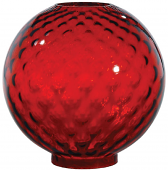 10" Ruby Dot Ball Glass Lamp Shade 4" Fitter - Sale !