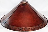 Dirk Van Erp Mica Lamp Shade Copper Accents 19"W