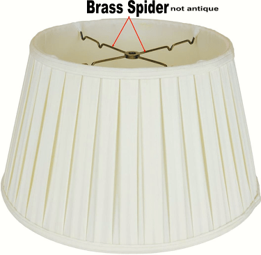 Pleated 6 Way Floor Lamp Shade Cream, White 17-19"W
