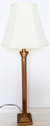 Antique Gold Buffet Lamp 31"H - Sale !