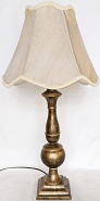Antique Gold Lamp 28"H