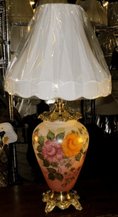 Antique Hurricane Lamp Vintage 1930 35"H SOLD