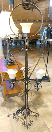 Antique Medieval Floor Lamp 58"H - SOLD