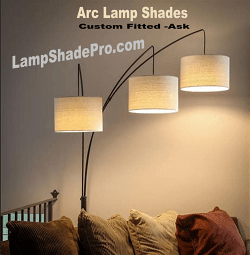 Arc Lamp Shades - Custom Fitted, ask