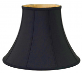Black Bell Silk Lamp Shade 8-20"W