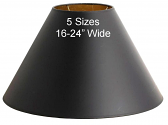 Black Paper Coolie Lamp Shade 