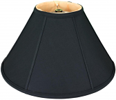 Large Black Silk Coolie Lamp Shade 24" Wide - Sale !