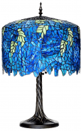 Blue Wisteria Tiffany Lamp 26"H - Sale !