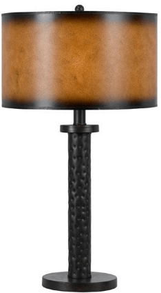 Hand Forged Bronze Iron Table Lamp  26"H - SOLD