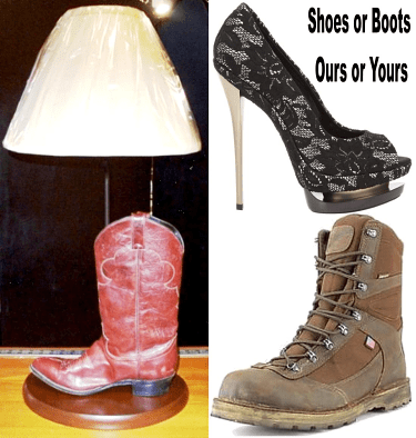 Boot or Shoe Lamp - Sale !