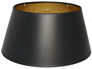 Bouillotte Black Paper Lamp Shade 10-18"W