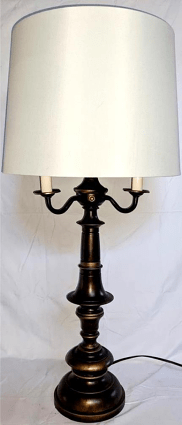 Bronze Candelabra Lamp 31"H - SOLD