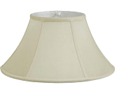 Flared Silk Bouillotte Lamp Shade 16-18"W