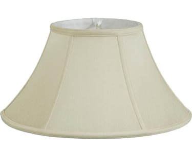 Flared Silk Bouillotte Lamp Shade 16-18"W