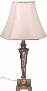 Aged Brass Lamp 29"H - Sale !