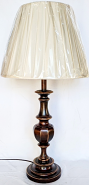 Bronze Lamp w/Gold Accents 31"H