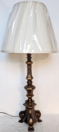 Vintage Iron Buffet Lamp 29"H - SOLD