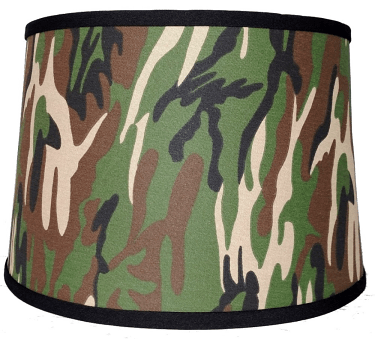 Wholesale Camouflage Drum Lamp Shade 15"W - Sale !