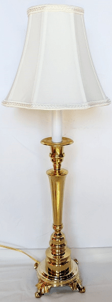 Vintage Brass Buffet Lamp 29"H - Sale !